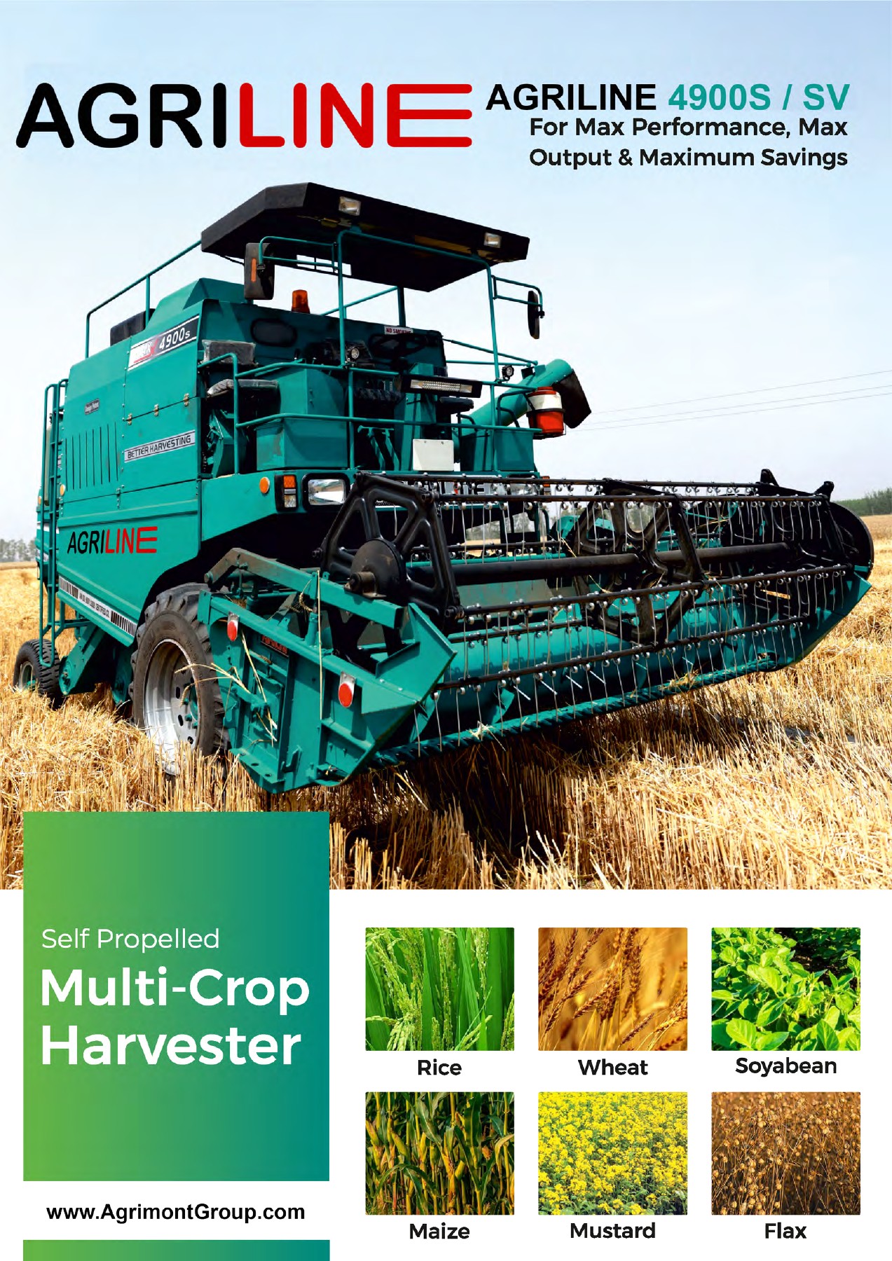 Kombajn AgriLINE 4900S/SV – oryginalna plansza producenta Agrimont
