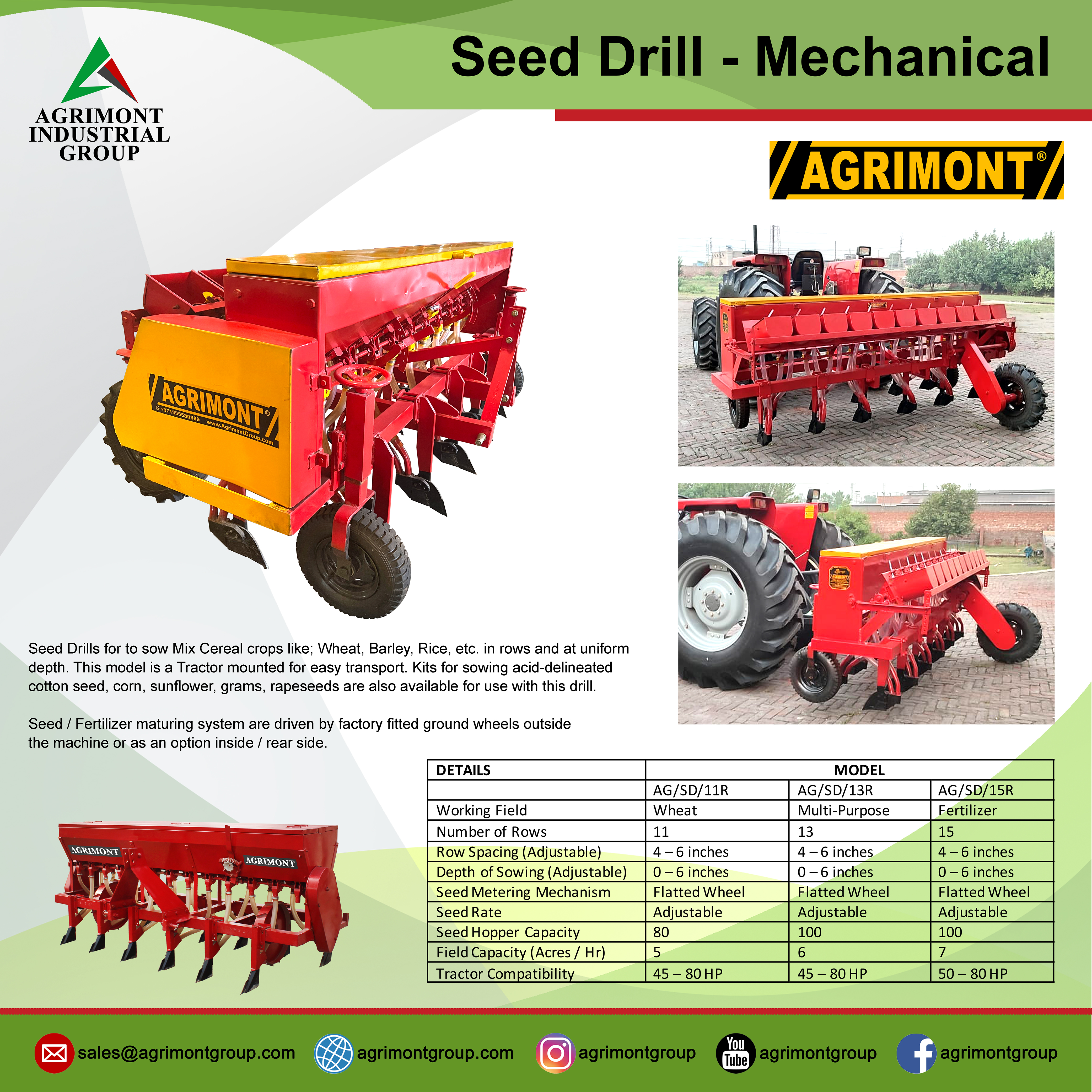 Siewnik mechaniczny – oryginalna plansza producenta Agrimont